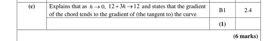 Mark scheme (c)