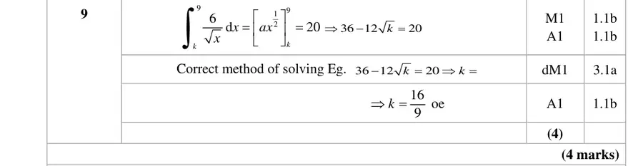 Mark scheme