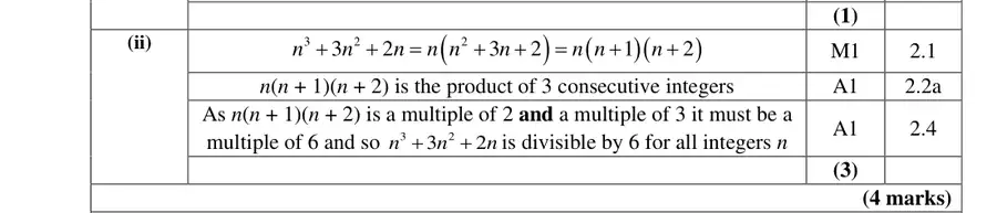 Mark scheme (ii)