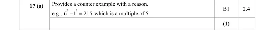Mark scheme (a)