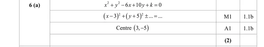 Mark scheme (a)