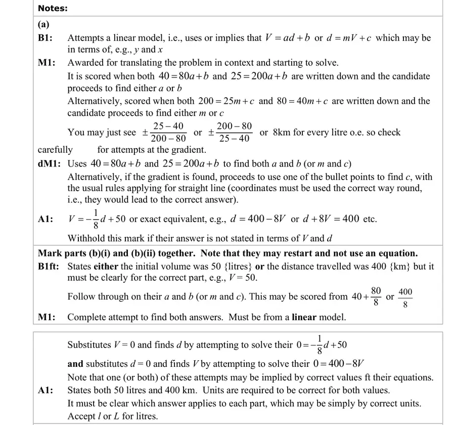 Notes (a)