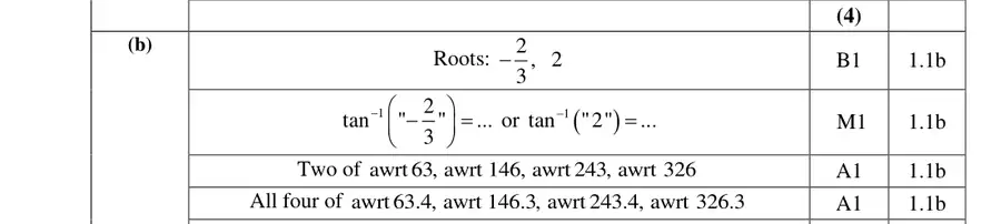 Mark scheme (b)