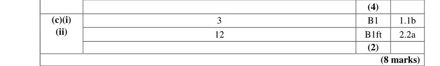Mark scheme (c)
