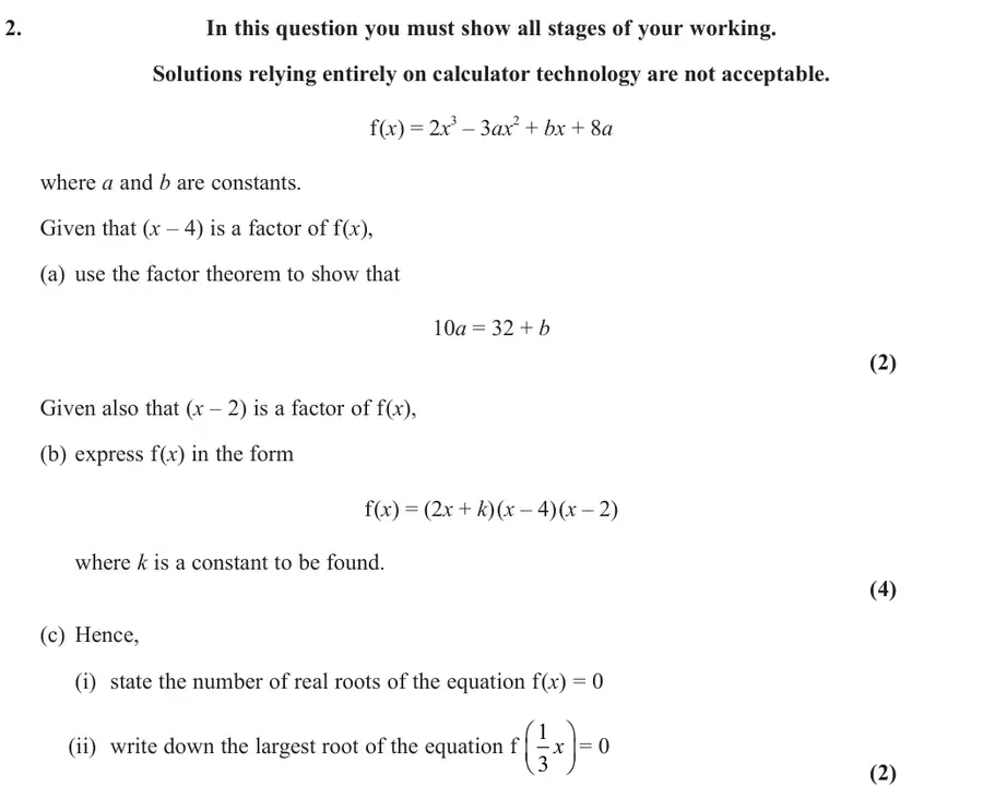 June 2024 Paper 1 Q2 question