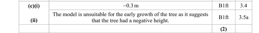 Mark scheme (c)