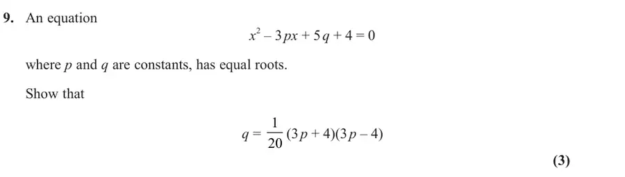 June 2025 Paper 1 Q9 question