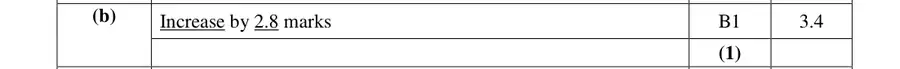 Mark scheme (b)