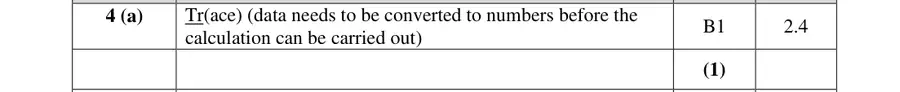 Mark scheme (a)