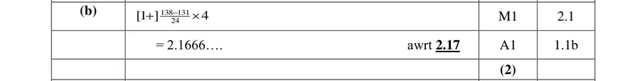 Mark scheme (b)