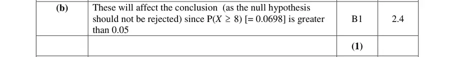 Mark scheme (b)
