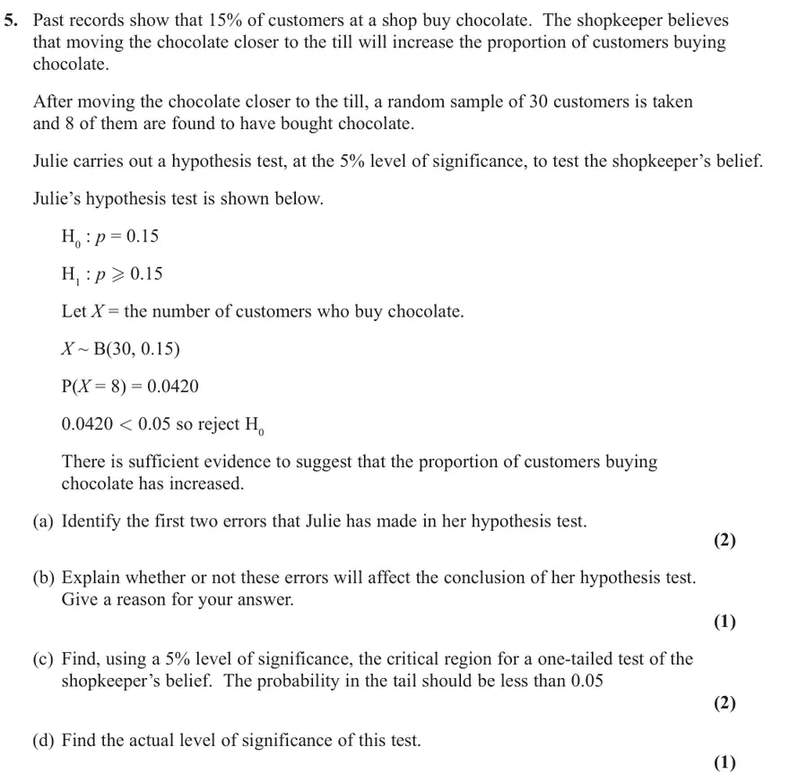 June 2019 Statistics Q5 question