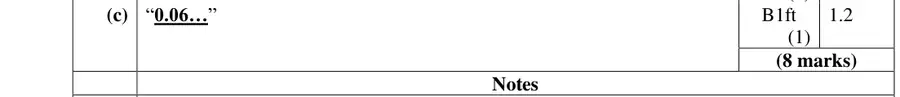Mark scheme (c)