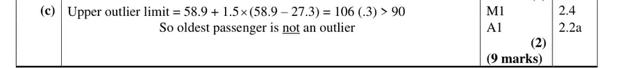 Mark scheme (c)
