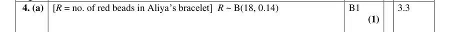 Mark scheme (a)