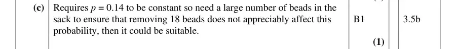 Mark scheme (c)