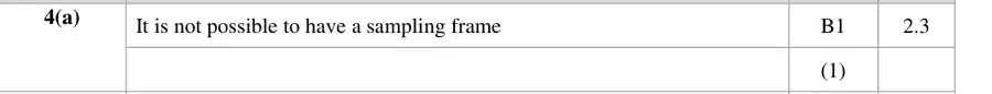 Mark scheme (a)