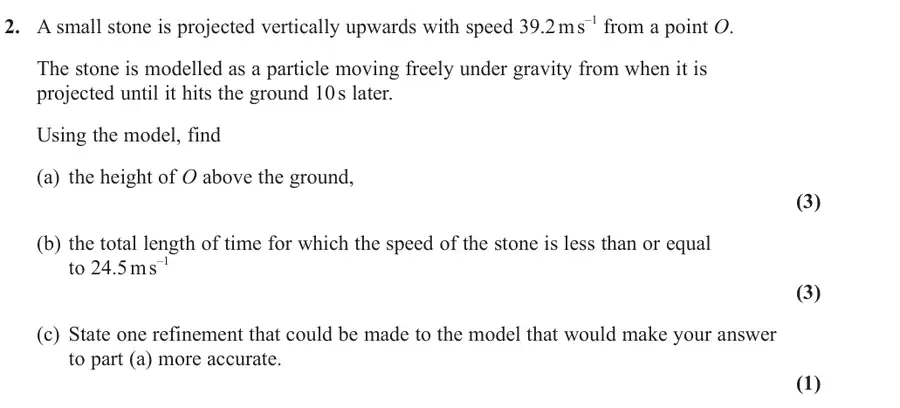 June 2023 Mechanics Q2 question