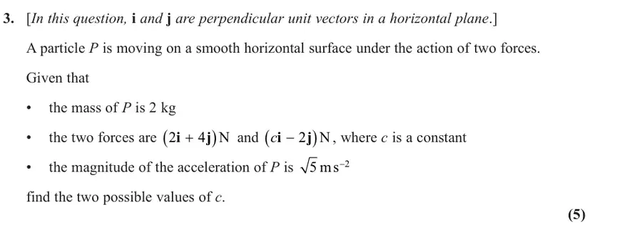 June 2024 Mechanics Q3 question