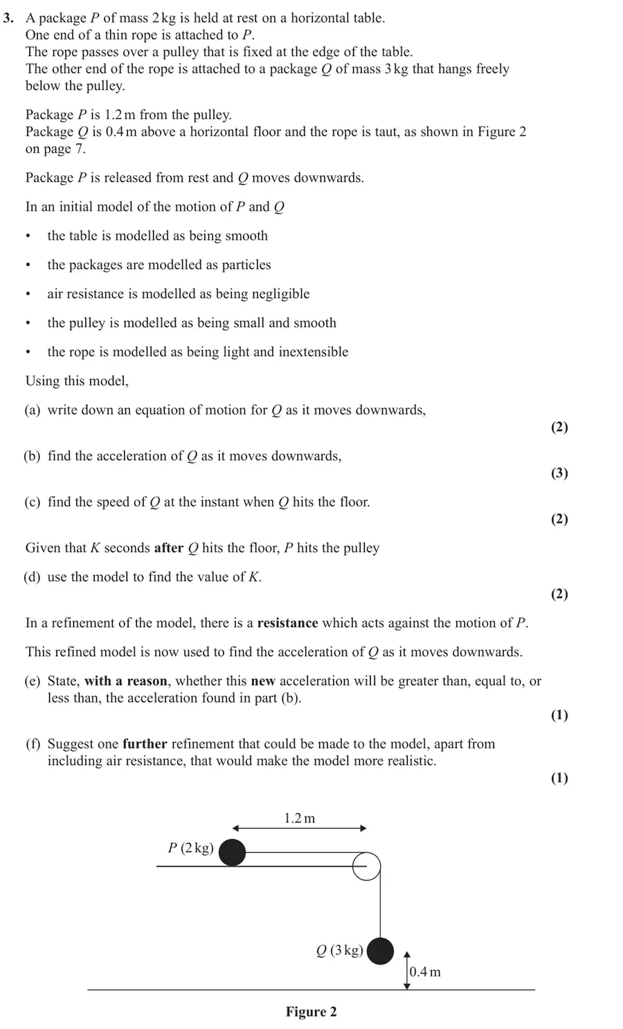 June 2025 Mechanics Q3 question