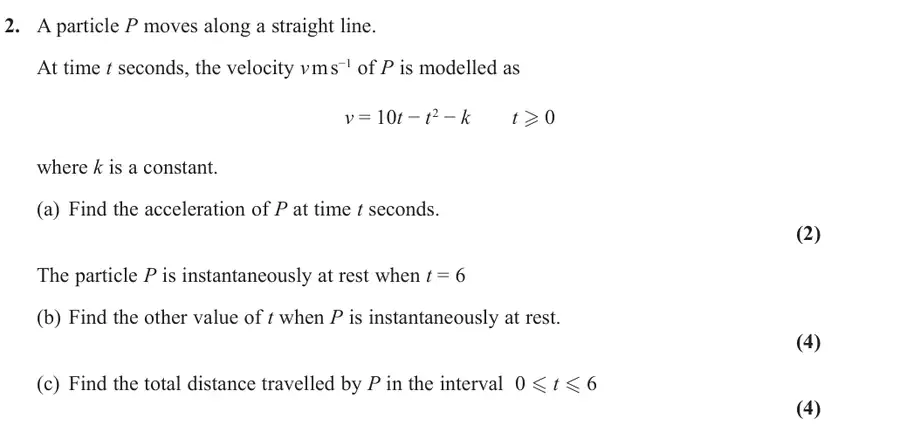November 2021 Mechanics Q2 question