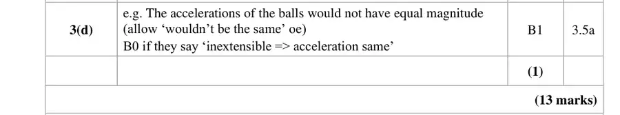 Mark scheme (d)