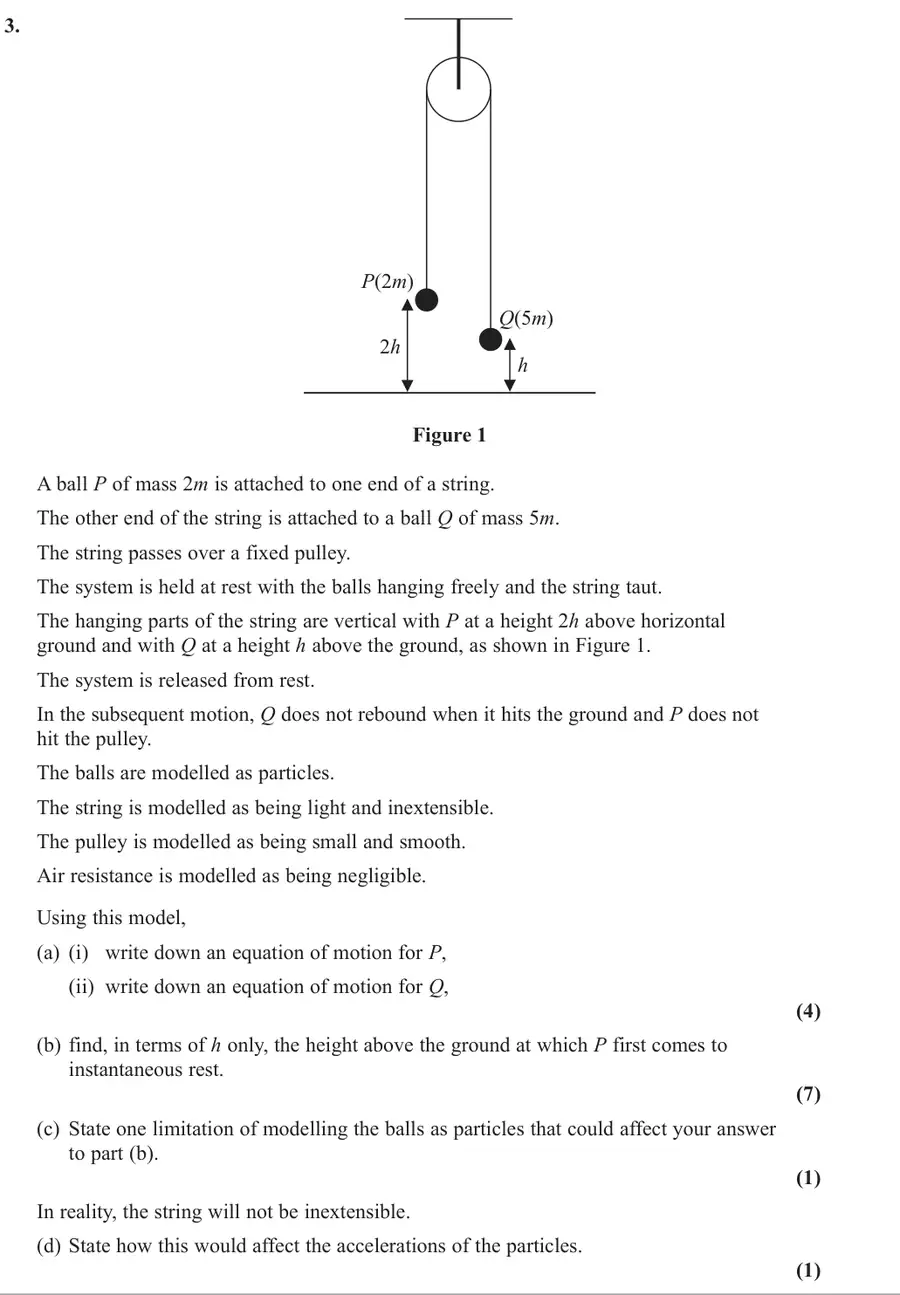 November 2021 Mechanics Q3 question