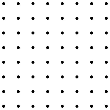 Square dotty grid, 8 by 8 dots