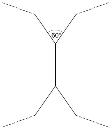 Parts of two congruent regular polygons joined along a short shared side; the angle between the two polygons above the shared side is 60 degrees