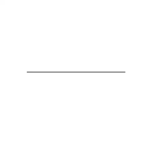 A horizontal line segment 6 cm long with space around it