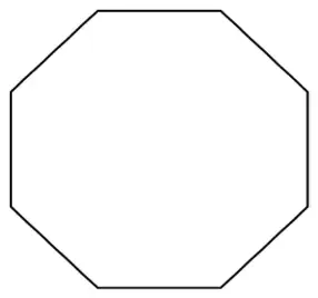A regular octagon