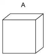 Cuboid A, drawn like a cube