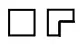 One whole square and three quarters of a square