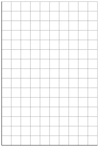 Blank grid, 10 squares wide and 15 squares high, with axes along the left and bottom edges