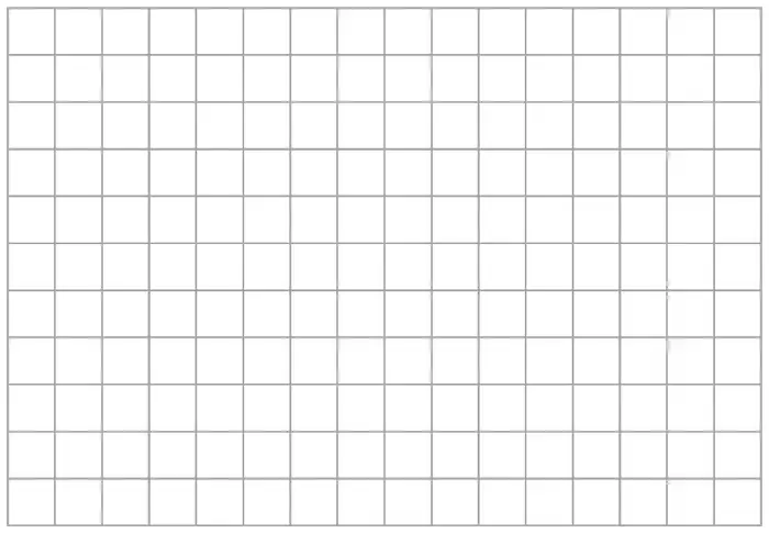 Blank centimetre grid