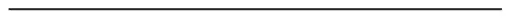 A horizontal straight line segment
