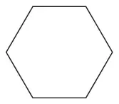 A six-sided polygon