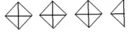 Mark scheme: three full symbols and half a symbol