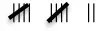 Tally marks for 12