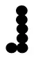 Pattern 5: two circles side by side with a vertical column of 5 circles on the right (6 circles)