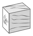 A small wooden block (cuboid)