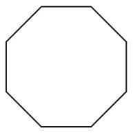 A regular polygon with 8 sides