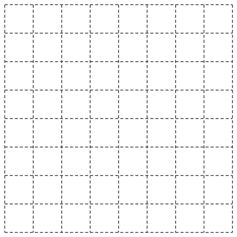 Square grid, 8 by 8 squares