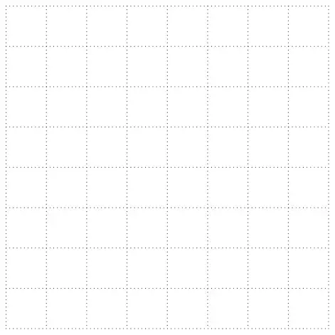 Square dotted grid of centimetre squares