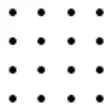 Four rows of four dots