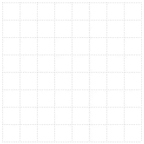 Blank 8 by 8 square grid