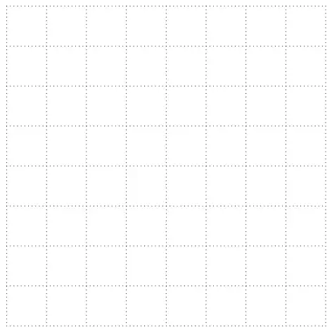 Empty one-centimetre grid
