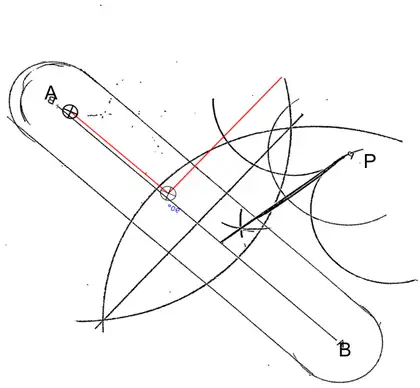 Construction with many arcs, none forming a valid pair, and an incorrect line
