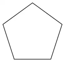 A shape with five equal straight sides