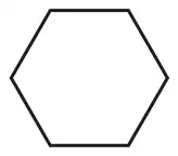A hexagon (six sides)